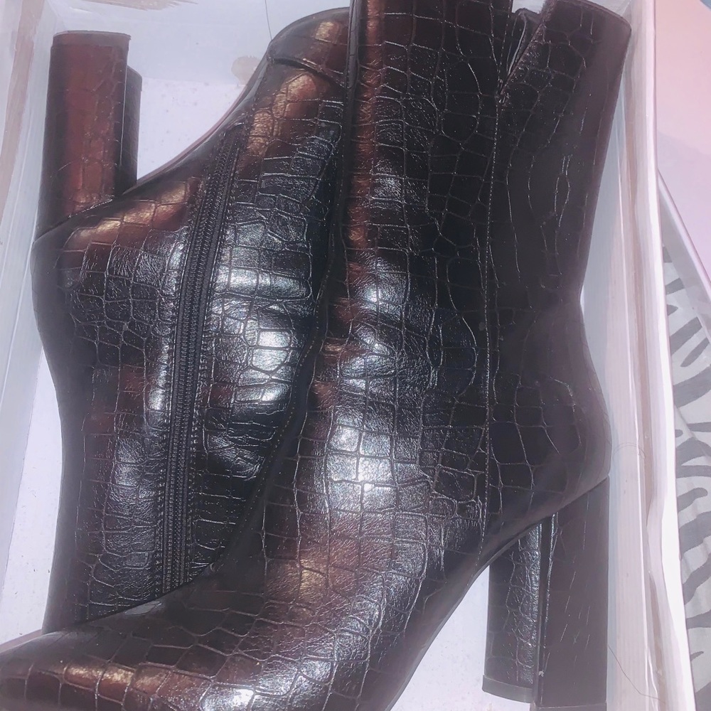Leather boots